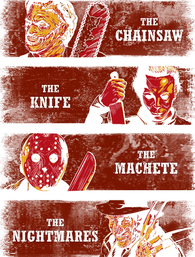 Fr them - horror, movie, mike myers, freddy krueger, jason, friday the 13th, nightmare, elmstreet, mask, maske, zwei glorreiche halunken