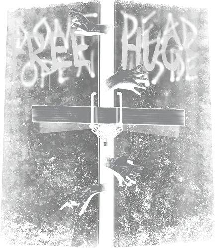 Free hugs inside - zombie, hug, umarmung, cuddle, tod, twd, zombies, dth, walking dd