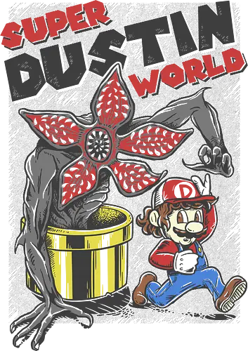 Super Dustin World - mario, stranger, retro, things