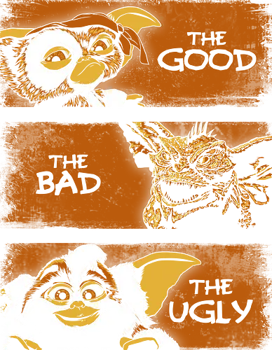 The new Batch - horror, gremlins, mogwai, gizmo, 80s, classic, gremlin, halloween, drei glorreiche halunken, western, crossover