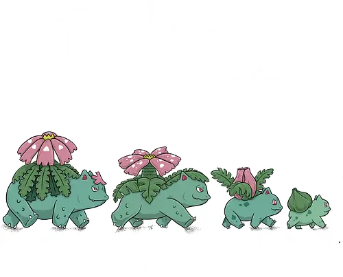 The Grasses - pocket, monster, abbey road, Starters, grass, pflanze, btles