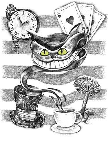 World of Alice - alice, wonderland, wunderland, literature, katze, grinsekatze, cheshire cat