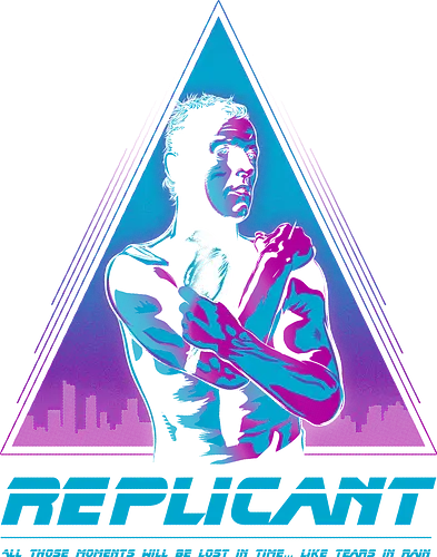 Like trs in rain - bladerunner, replicant, roy batty, 80s, neon noir