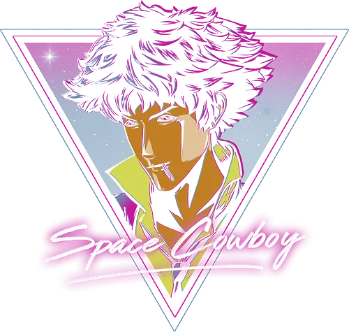 Cowboy in retro - space cowboy, cowboy, bebop, bounty hunter, anime