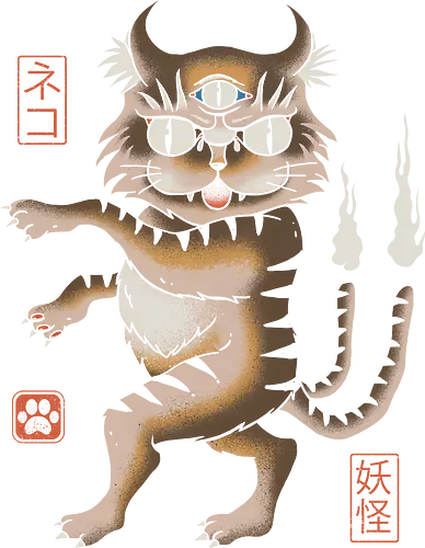 Cat Yōkai - yokai, cat, katze, nekomata, bakeneko, geist, ghost, japan, monster