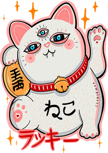 Maneki - maneki neko, neko, katze, Winkekatze, lucky cat