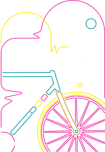 NeonBike - neon, 80s, bike, fahrrad