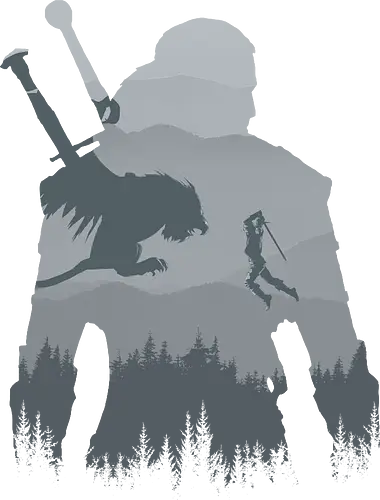 Wild Silhouette - the witcher, fantasy, rivia, wild hunt