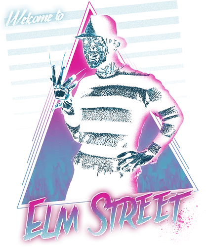 Welcome to Elm Street - freddy krueger, nightmare on elm street, horror, 80s, rad