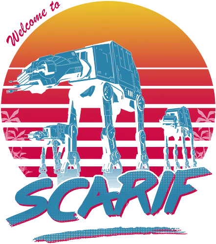 Welcome to Scarif - atat, film, space opera, nerd, science fiction, sci fi, 80s, ddjvigo, at-at, serie, rad