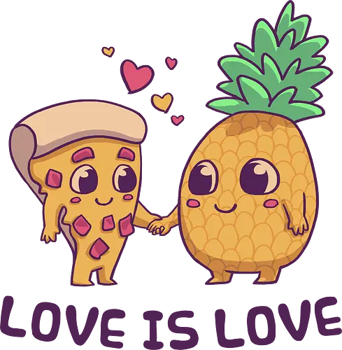 Love is Love - love, Love is love, pizza, ananas, fastfood