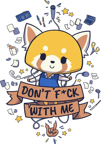 Little but tough - aggretsuko, panda, red panda, retsuko, anime