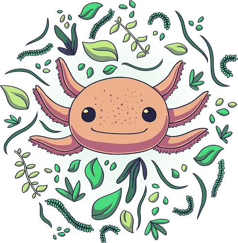 Axolove - Axolotl, Amphibie, Amphibian, cute