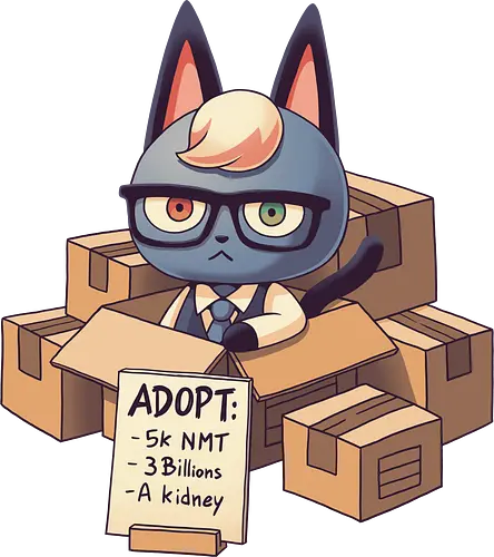 Cat in Boxes - animal, Crossing, Hype, Raymond, katze, adoption