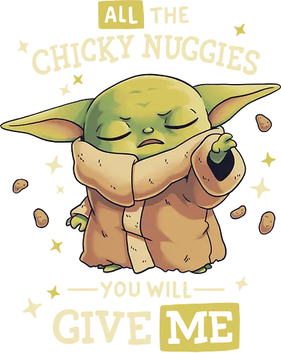 Chicky Nuggies Force Master - space opera, scifi, alien, baby, child, Chicken nuggets