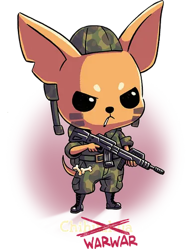 Chiwarwar - Chihuahua, hund, dog, soldat, soldier Chiwarwar - Chihuahua, hund, dog, soldat, soldier