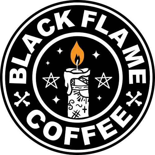 Black Flame Coffee - black flame, coffee, kaffee, witches, occult, classic movie, hexen, hocus, pocus