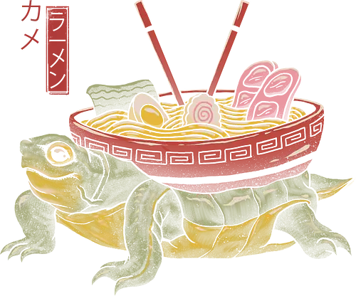 Kame Ramen - kame, schildkröte, turtle, ramen, soup, noodlesoup, nudelsuppe, food, japan, Japanese