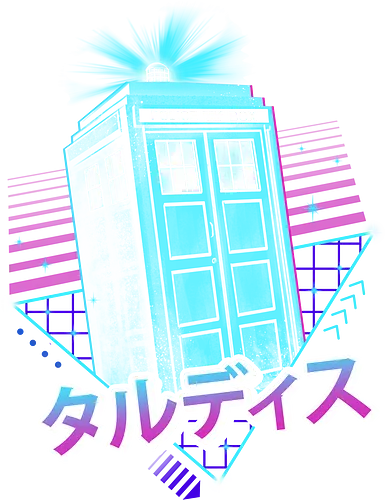 Lo-Fi Time Machine - doctor, tardis, phone box, phone booth, time machine, time, bigger on the inside, Doctor