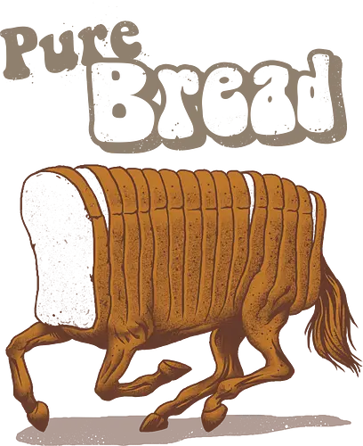 Pure Bread - pure breed, horse, bread, joke, pun, brot, pur, gag, fun, meme