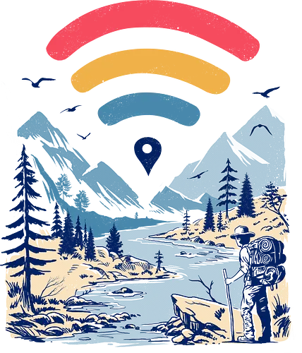 Internet Explorer - wandern, exploring, explore, outside, draußen, nature, hiking, internet, wifi, wlan, entdecken