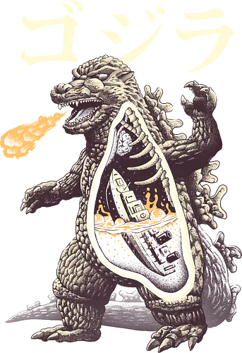 Kaiju Anatomy - kaiju, anatomy, anatomie, monster, japan