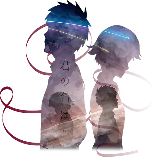 Mitsuha and Taki - Anime, anime, kimi no na wa