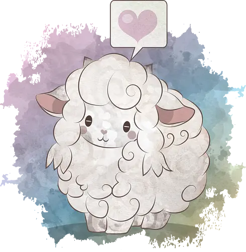 I Love Sheep - sheep, schaf, pocket, monster, schwert, schild, sword, shield, gen 8, normal, type, love, hrt