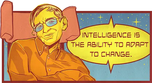 Intelligence - scientist, hawking, science, wissenschaft, steven, physik, weltraum, space, black hole, knowledge