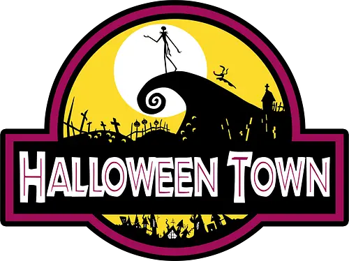 Halloween Town - tim burton, Jurassic, mashup