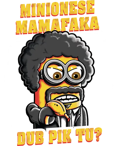 Minionese Mamafaka - Retro, bad motherfucker, minion, despicable me, jules winnfield