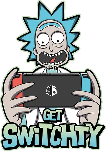 Get Switchy - rick, morty, switch, schwifty, adult swim, mashup, gaming, console