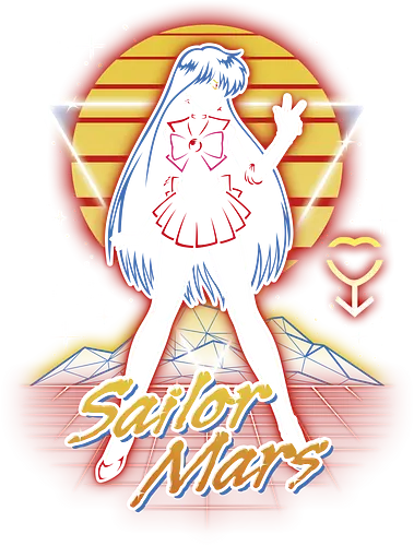 Retro Mars Guardian - sailor, moon, mars, Magical Girl, anime