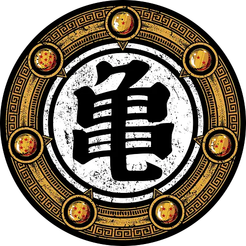 Turtle Kanji - dragon, ball, anime, manga