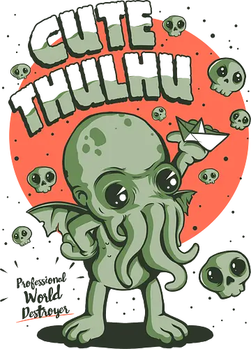 Cutethulhu - cthulhu, cute, hp lovecraft, arkham, horror