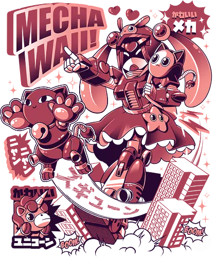 Mechawaii - mech, mecha, robot, kawaii, süß, niedlich, cute, kaiju, destroy, unicorn, cat, katze