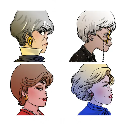 Golden Days - demon days, dorothy zbornak, golden girls, gorillaz, music, rose nylund, sophia petrillo, tv show, ursulalopez, blanche deverux