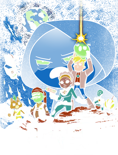 Space Wars - final space, cartoon, mashup, space opera, serie, series