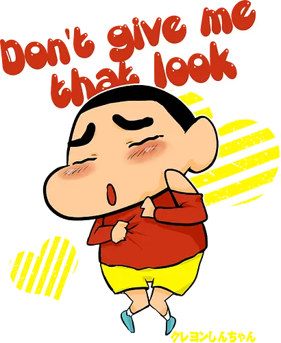 Don't give me that look - shin chan, shinchan, manga, anime, psychodelicia