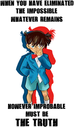 The Truth - detective conan, conan, meitantei konan, anime, manga, psychodelicia