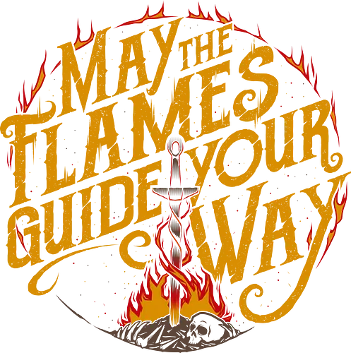 Guide me - souls, gaming, gamer, sword, fire, may flames guide your way