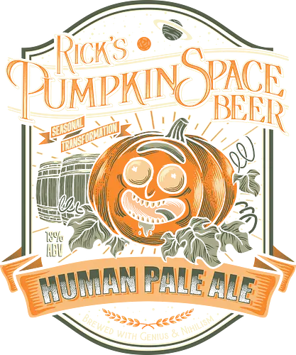 Pumpkin Space HPA - rick, morty, pale ale, beer, halloween, pumpkin, kürbis, bier