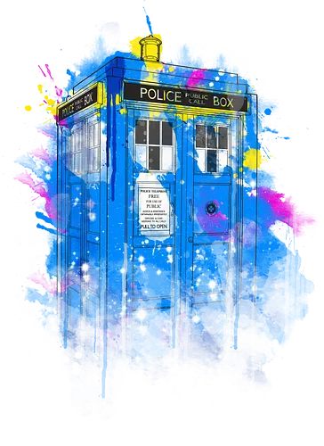 Tardis Splash - bbc, tardis, dalek, timetravel, science, Doctor