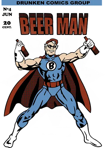 Beerman - bier, beer, superheld, comic