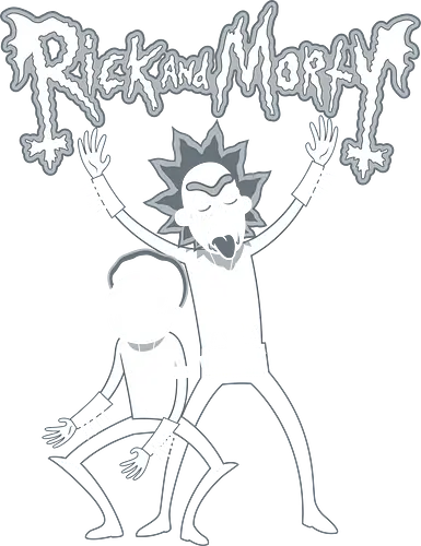 Black Metal Morty - rick, morty, shwifty, schwifty, black metal, adult, cartoon, trickfilm