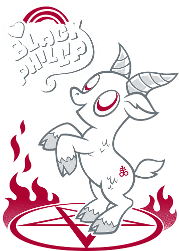 My little Black Phillip - dark, horror, witchcraft, baphomet, goat, ziege, satan, movie, the witch