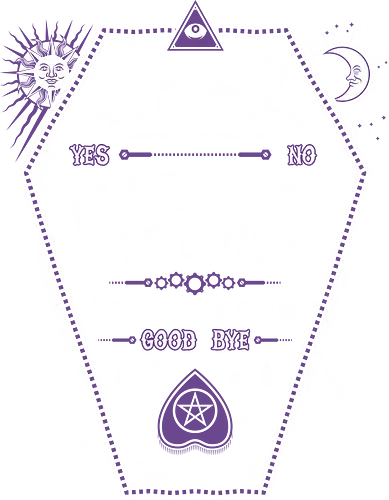 Never Trust the Living - goth, witchcraft, witch, dark, living, ouija, demon, death