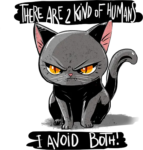 human kind - cat, grumpy, Hate