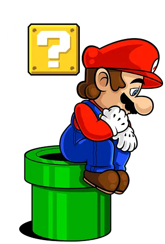 The Thinker Plumber - mario, tube, Denker