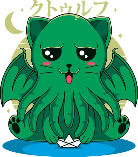 The Call of Cathulhu - Cathulhu, cute, Call of, Hp lovecraftraft, lovecraft, cat, neko, katze, cthulhu